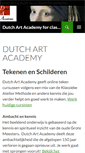 Mobile Screenshot of dutchartacademy.nl