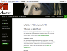 Tablet Screenshot of dutchartacademy.nl